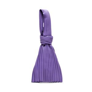 Carey Pleated Wristlet, Purple :O